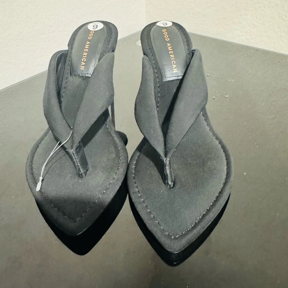 Good American Black Women's Sandals - Picture 3 of 5